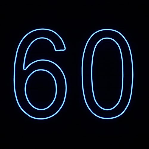 60 neon sign hire Brisbane