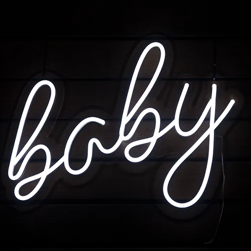 Baby neon sign hire Brisbane