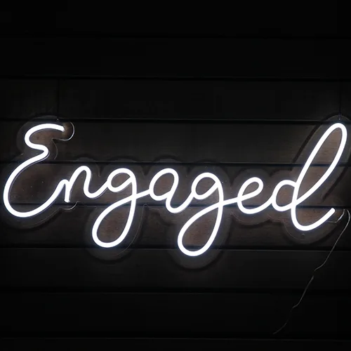 Engaged neon sign hire Brisbane