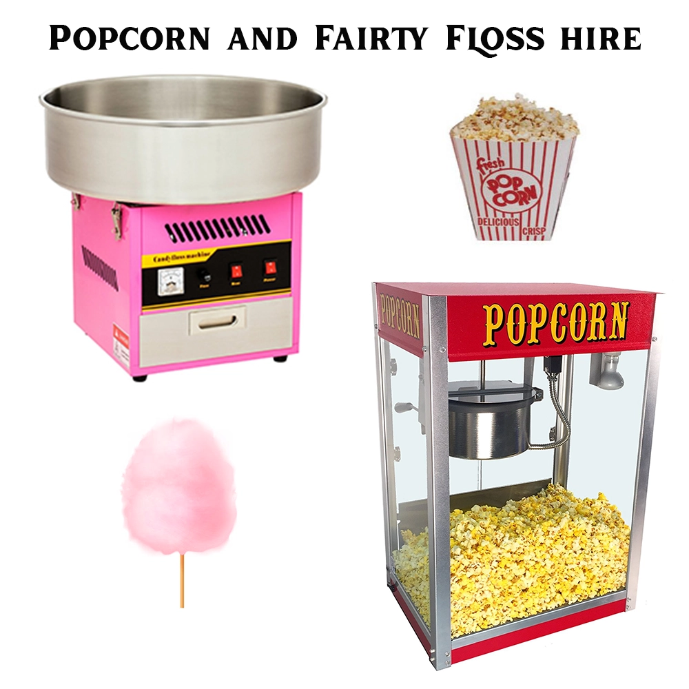 Popcorn and fairy floss machine hire Brisbane