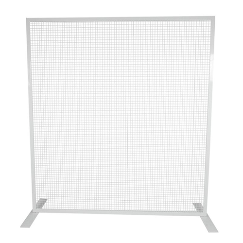 Square wire mesh backdrop, 1.8 x 2.0 metres