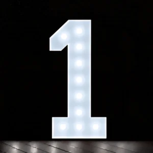 Light up Numbers 1 Hire Brisbane