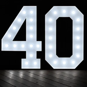Light up Numbers 60 Hire Brisbane