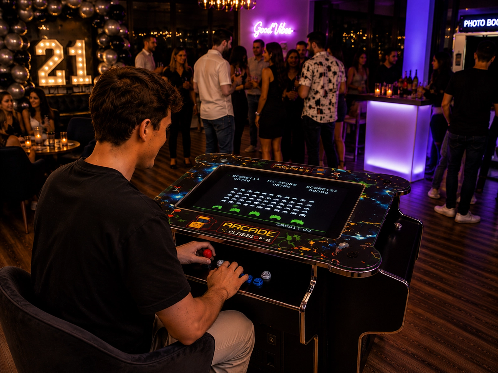Sitdown Arcade Machine Hire Brisbane
