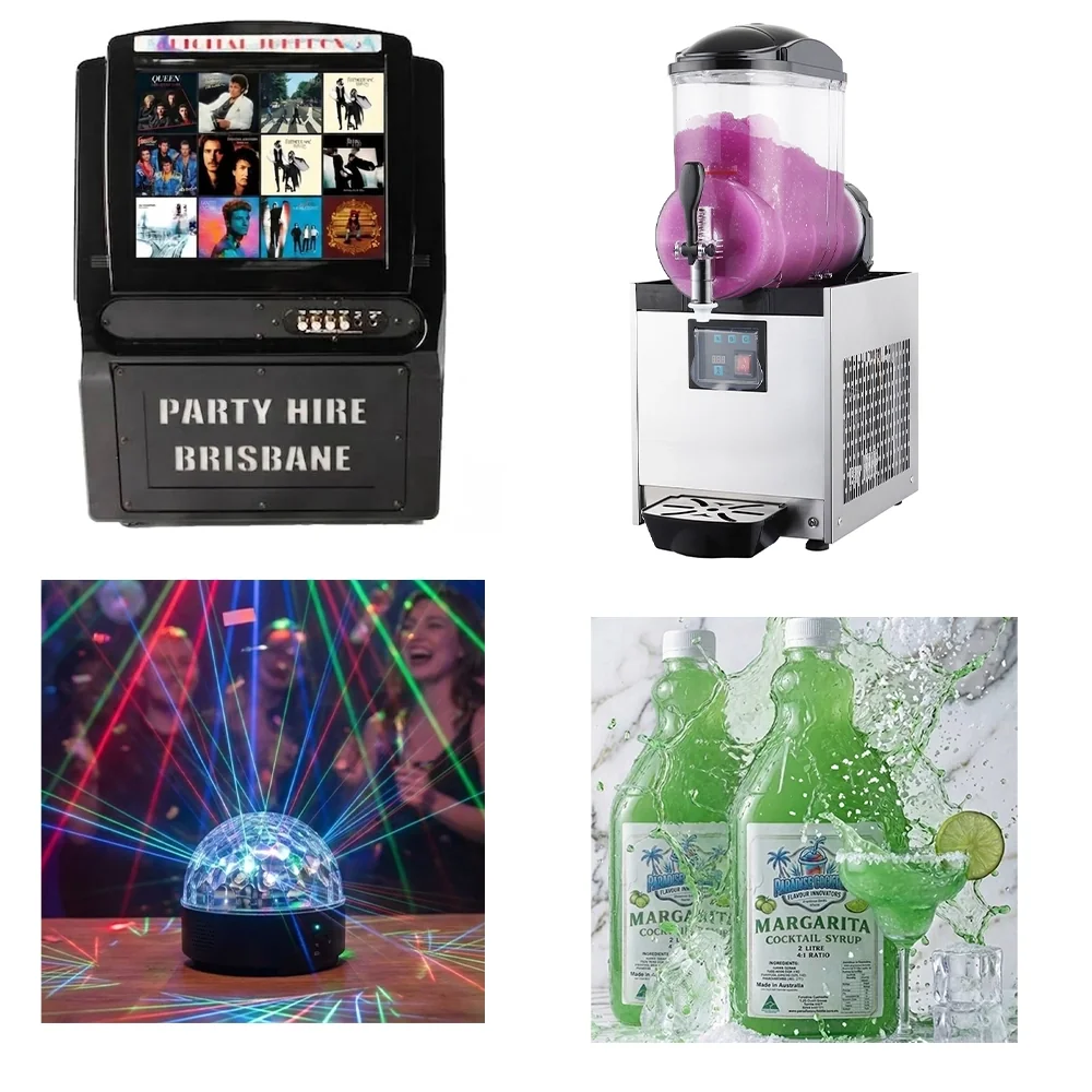 Package 1 Hire Brisbane - jukebox, cocktail machine, laser light and cocktail mix