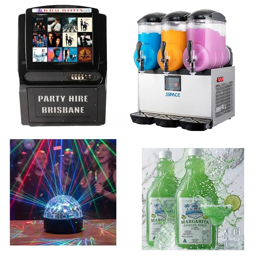 Package 3 Hire Brisbane - jukebox, cocktail machine, laser light and cocktail mix
