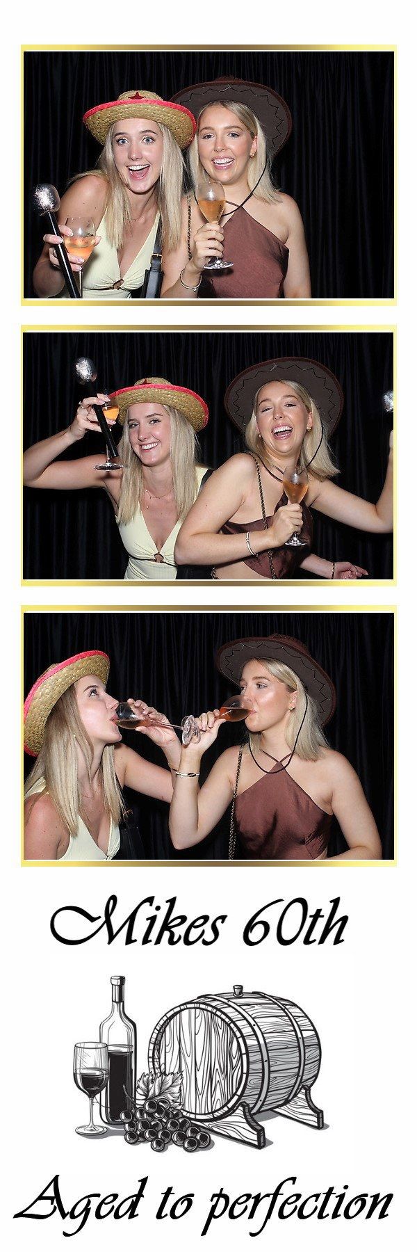 Mike's 60th Custom photo booth print template for Mike's 60th